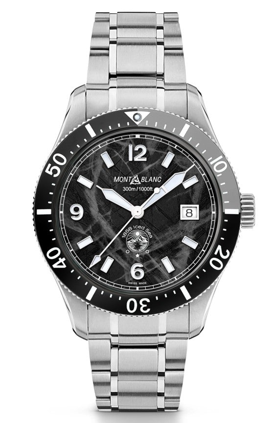 Montblanc Iced Sea Automatic Date Black 41mm Watch MB129371