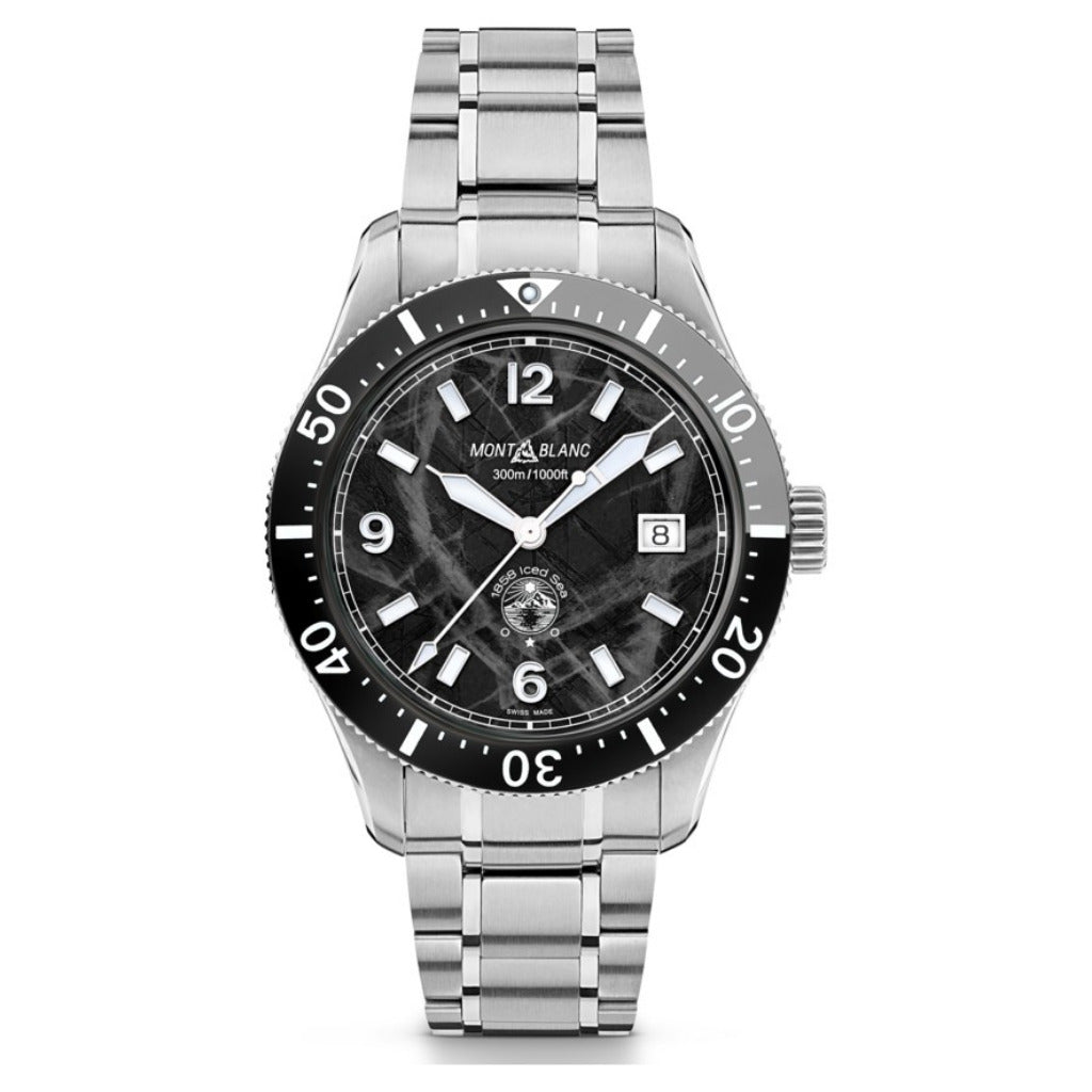 Montblanc Iced Sea Automatic Date Black 41mm Watch MB129371