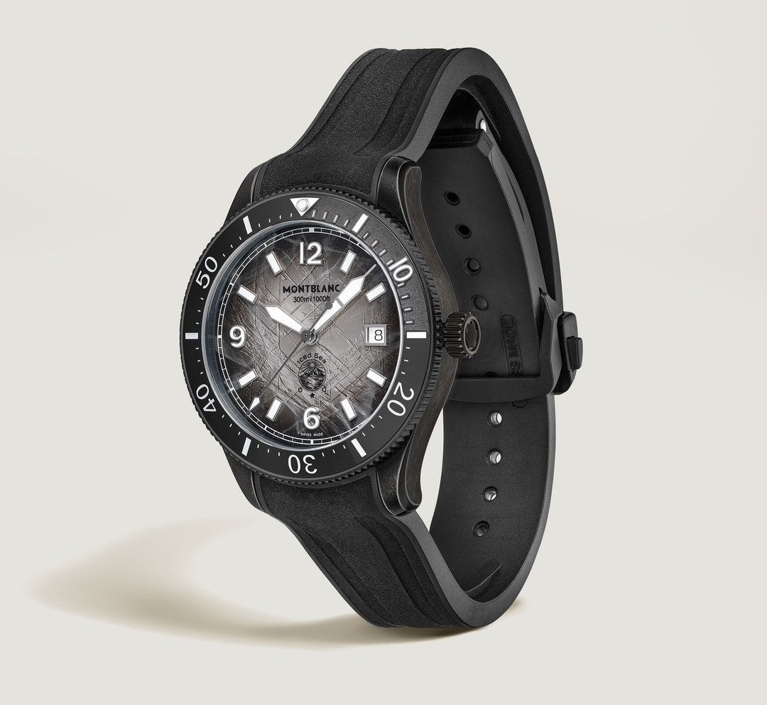 Montblanc Iced Sea Automatic Date 0 Oxygen Black 41mm Watch MB134017