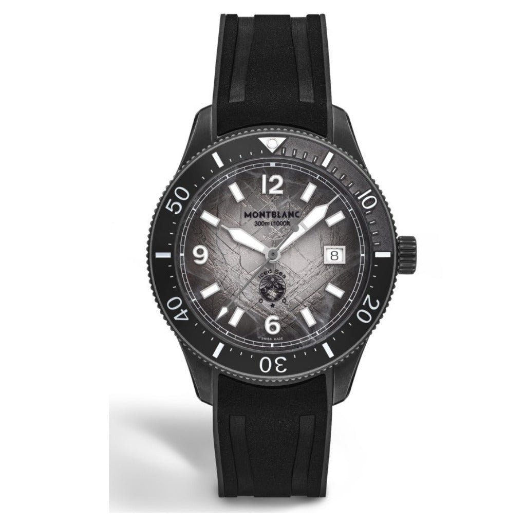 Montblanc Iced Sea Automatic Date 0 Oxygen Black 41mm Watch MB134017