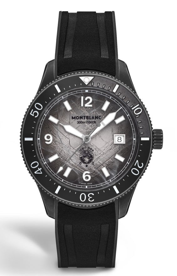 Montblanc Iced Sea Automatic Date 0 Oxygen Black 41mm Watch MB134017