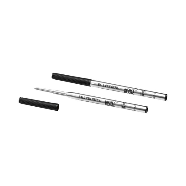 Montblanc 2 x Ballpoint Refills, Mystery Black Medium MB128211