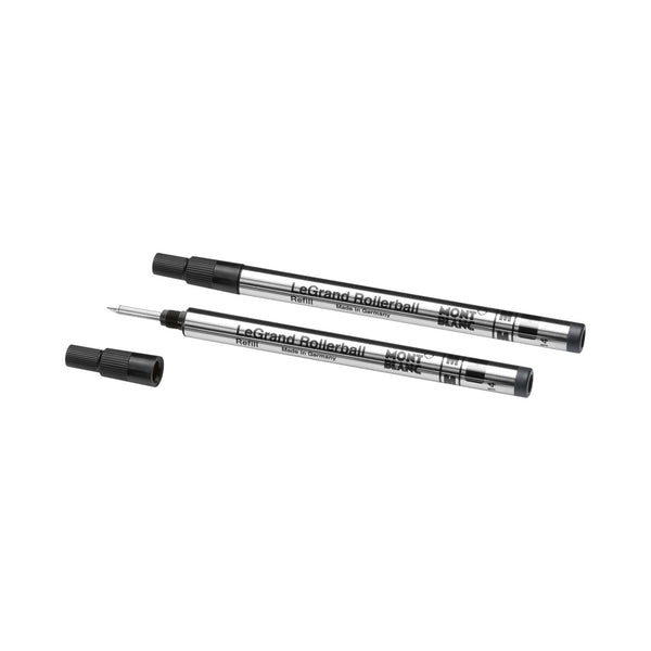 Montblanc 2 x Rollerball LeGrand Refills, Mystery Black Medium MB128225