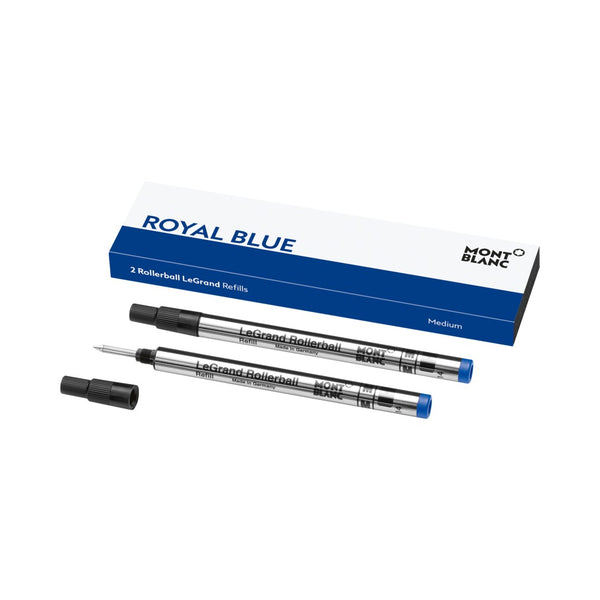 Montblanc 2 x Rollerball LeGrand Refills, Royal Blue Medium MB128228