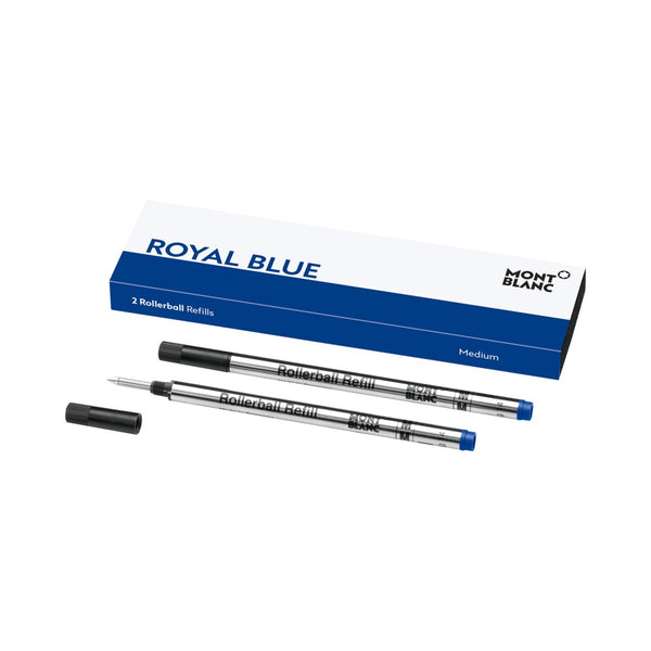 Montblanc 2 x Rollerball Refills, Royal Blue Medium MB128233