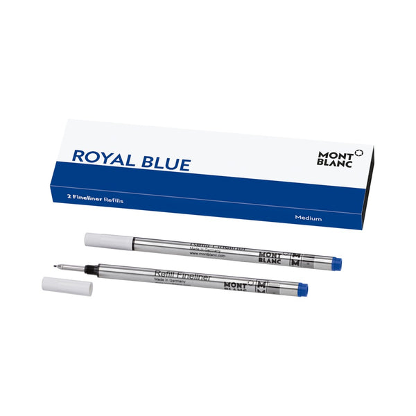 Montblanc 2 x Fineliner Refills, Royal Blue Medium MB128248