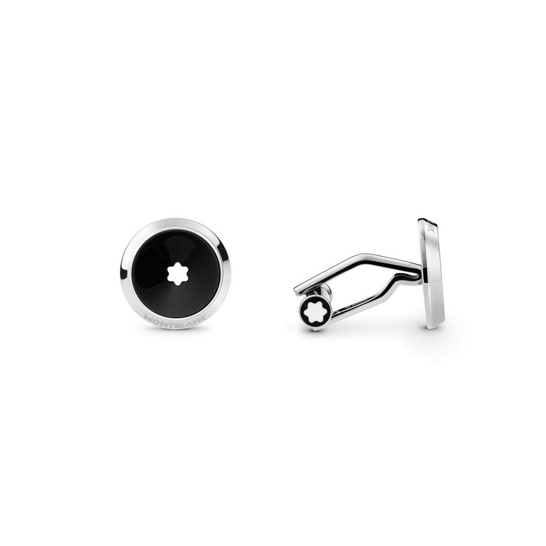 Montblanc Star Cufflinks with Steel Inlay MB118607