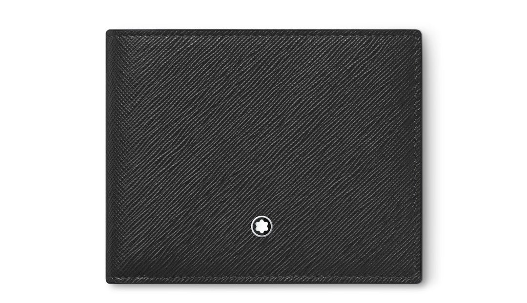 Montblanc Wallet 6cc in Black Sartorial Leather MB130315