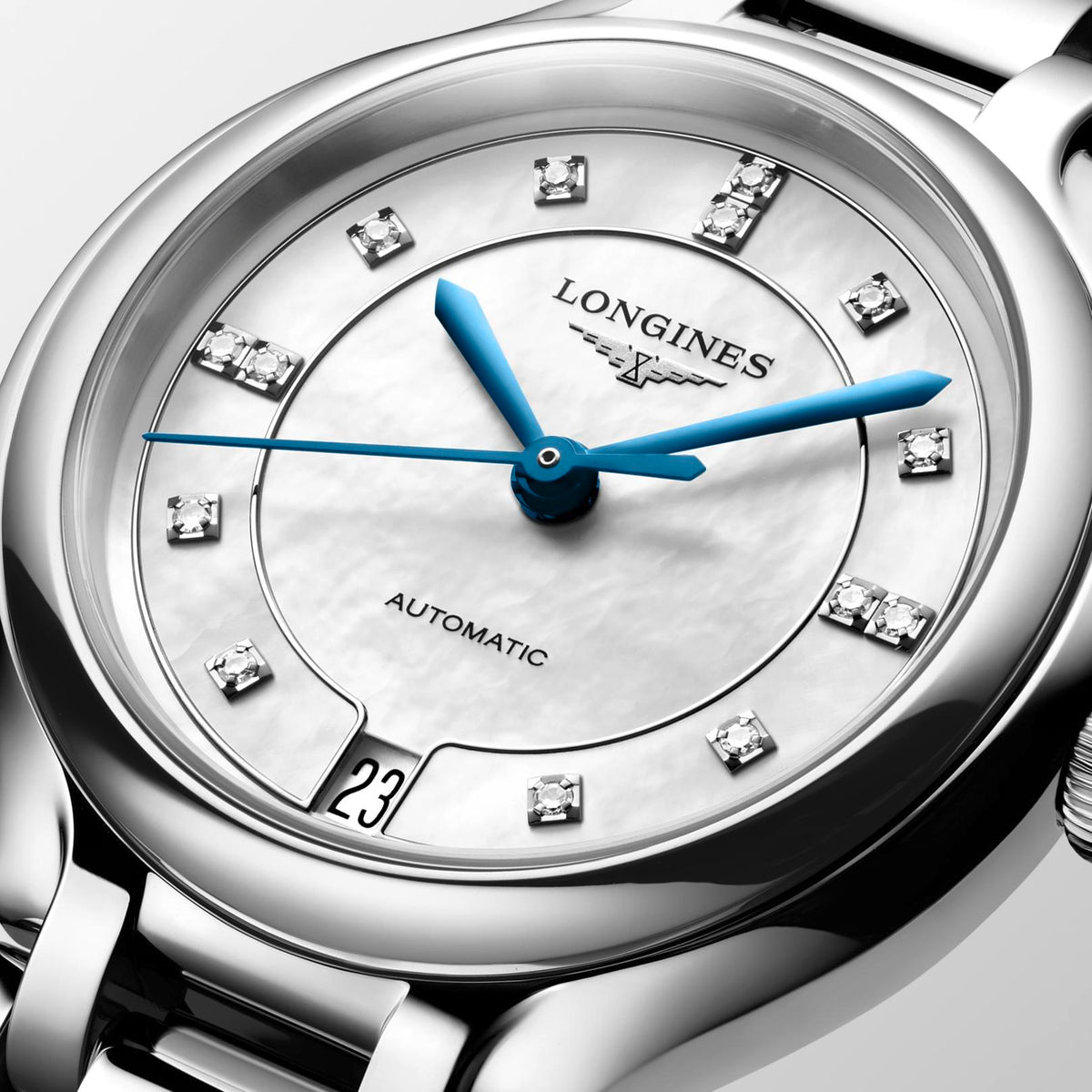 Longines Primaluna Steel MOP Diamond 34mm Dial Watch L81244876