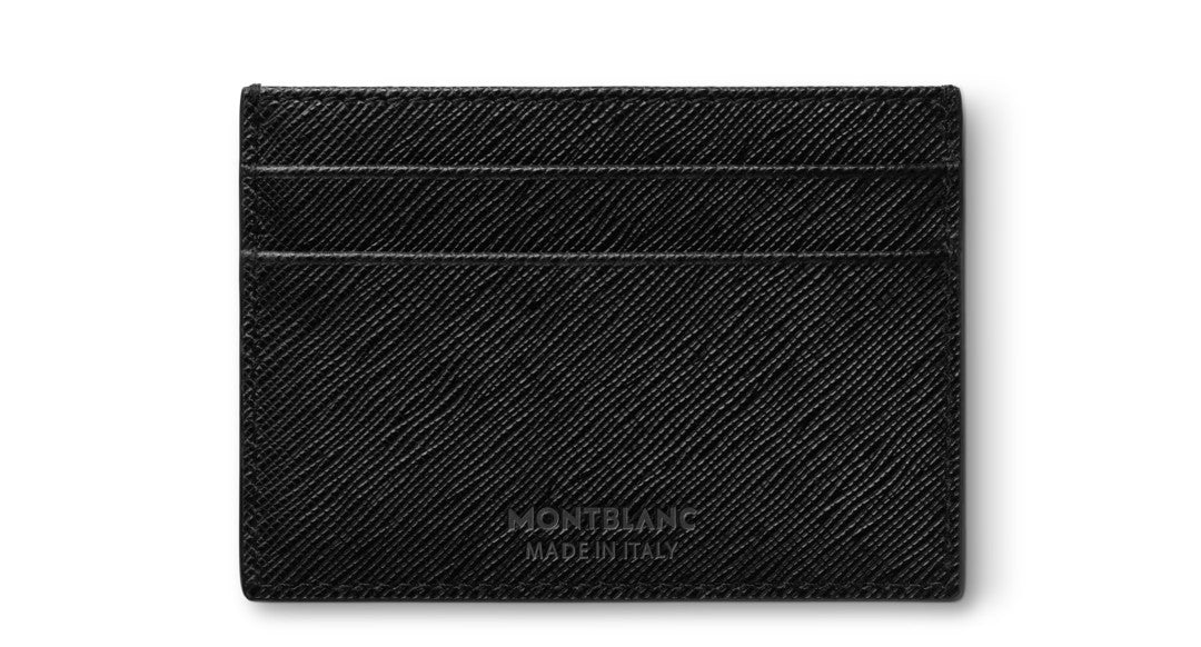 Montblanc Card Holder 5cc in Black Sartorial Leather MB130324