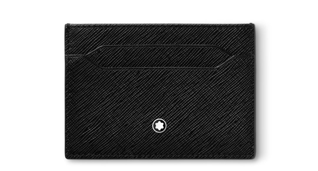 Montblanc Card Holder 5cc in Black Sartorial Leather MB130324