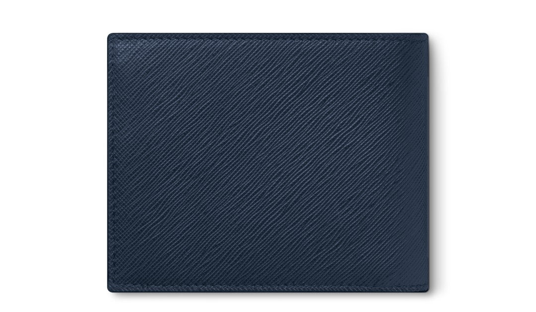 Montblanc Wallet 6cc in Ink Blue Sartorial Leather MB131721