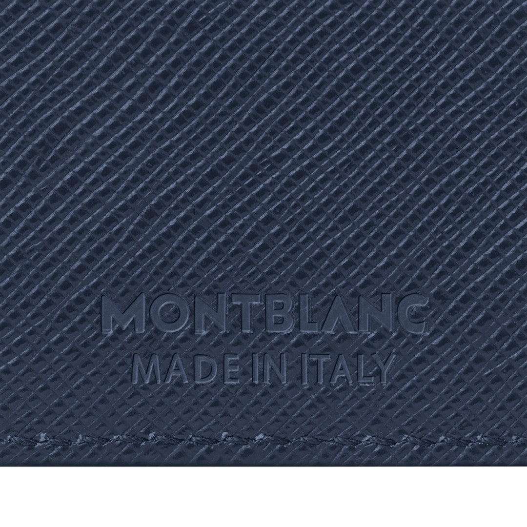 Montblanc Wallet 6cc in Ink Blue Sartorial Leather MB131721