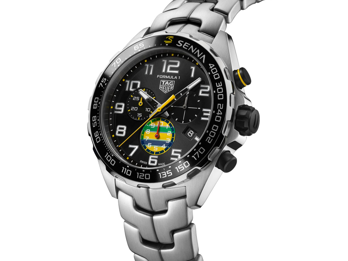 Tag Heuer Formula 1 Chronograph x Senna Quartz 43mm Special Edition Watch CAZ101AX.BA0637