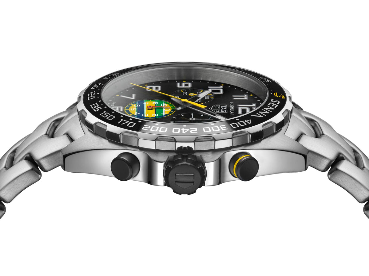 Tag Heuer Formula 1 Chronograph x Senna Quartz 43mm Special Edition Watch CAZ101AX.BA0637