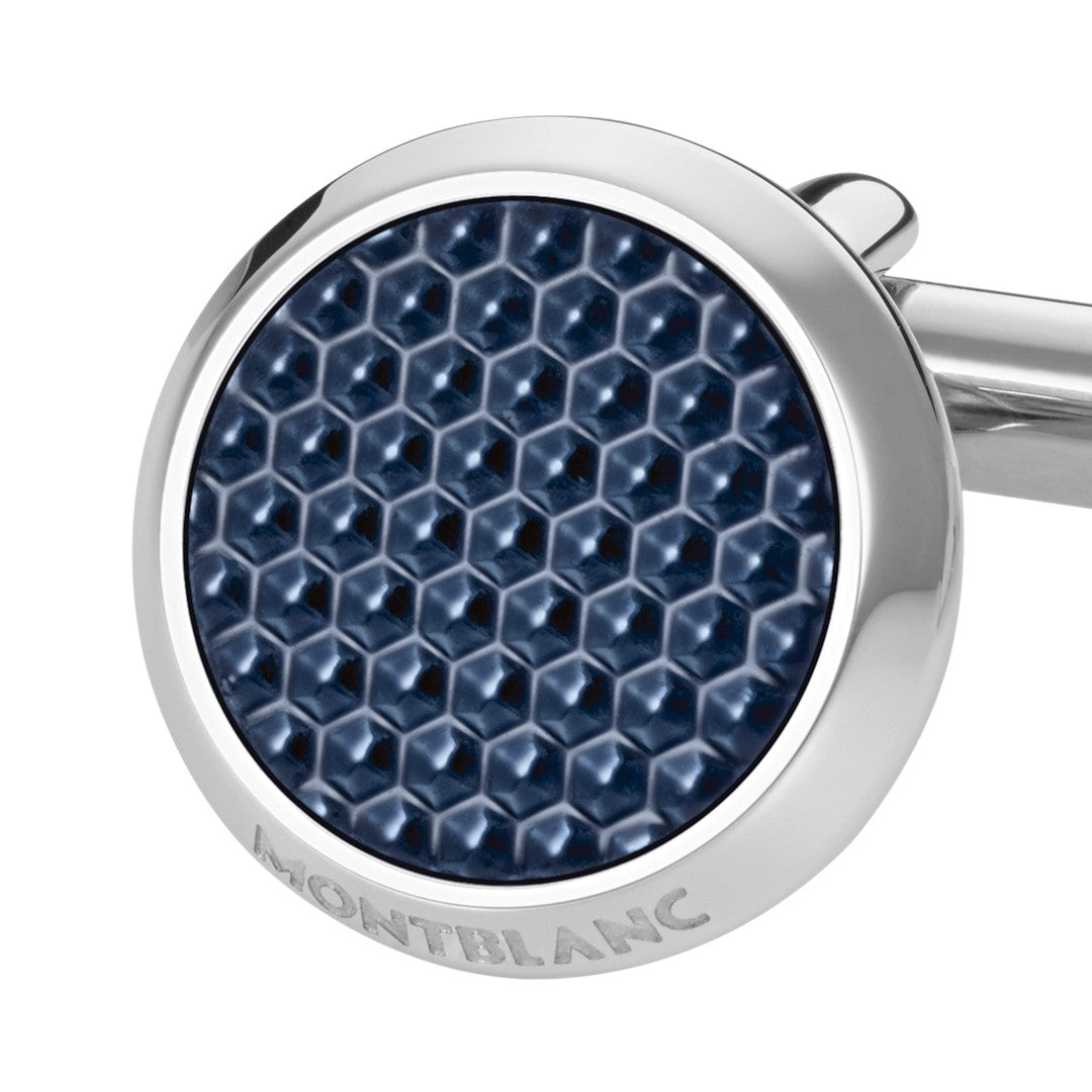 Montblanc Meisterstück Cufflinks with Patterned Lacquer Inlay MB112904