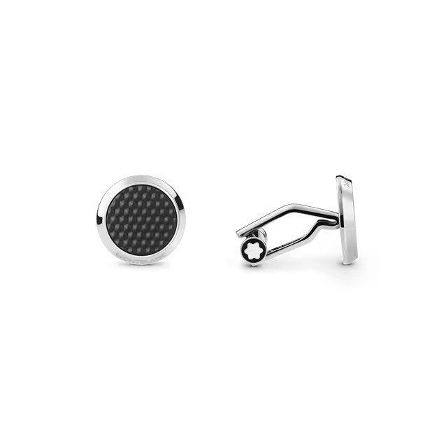 Montblanc Meisterstück Cufflinks with Patterned Lacquer Inlay MB132976