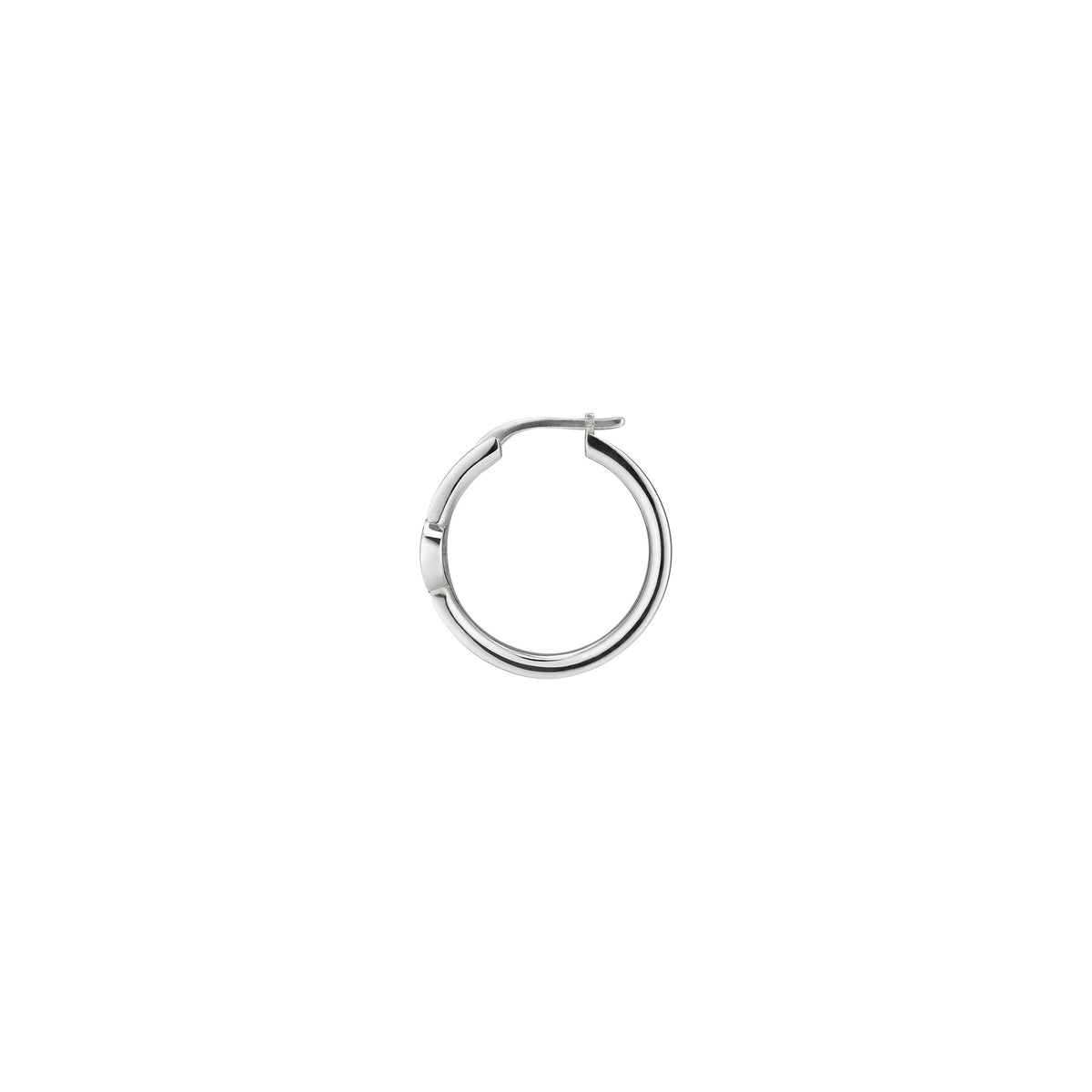 Gucci Interlocking Hoop Sterling Silver Earrings