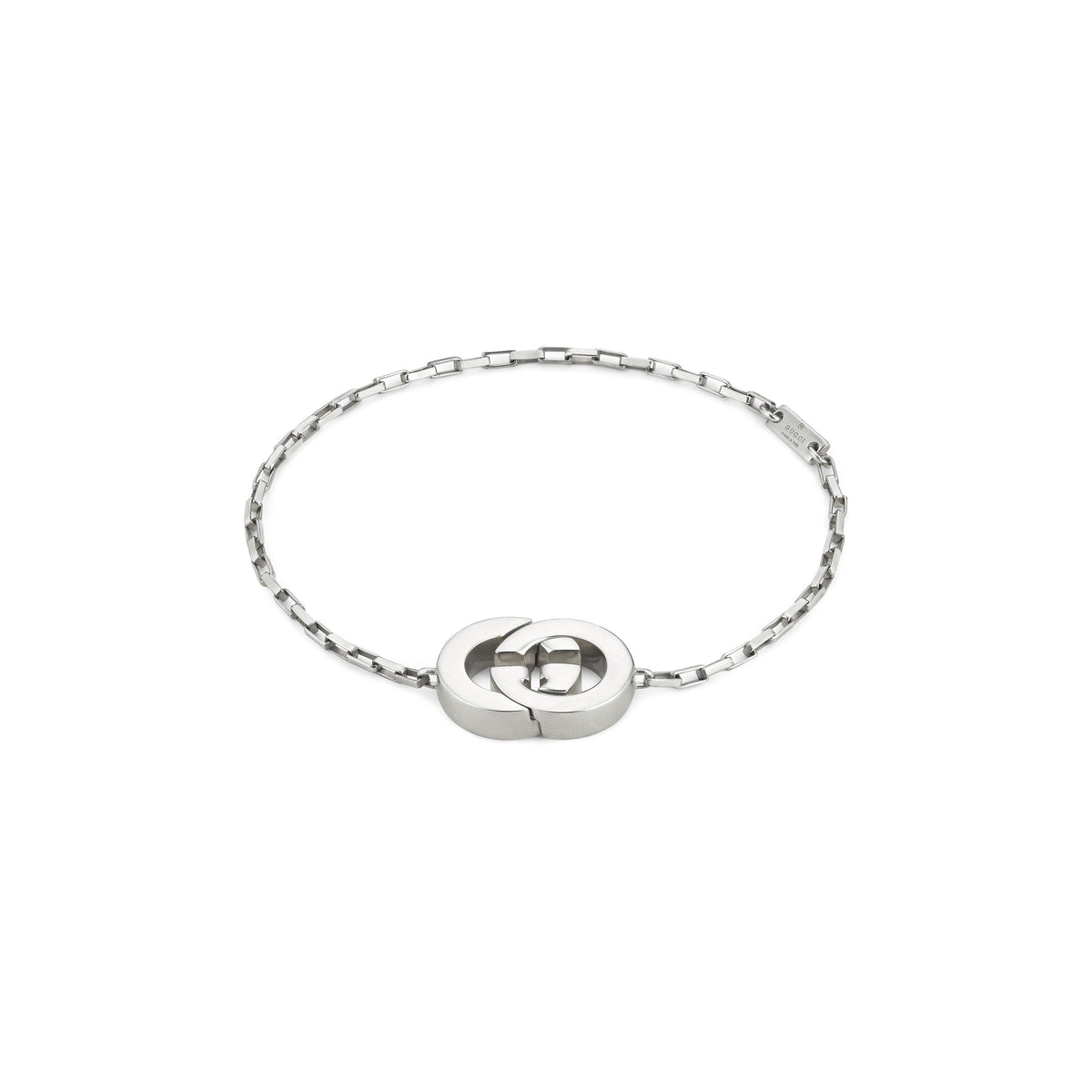 Gucci Interlocking Sterling Silver Bracelet