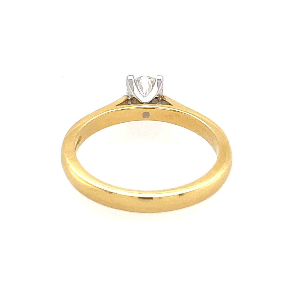 Yellow Gold 0.40ct Round Brilliant Cut Diamond Ring