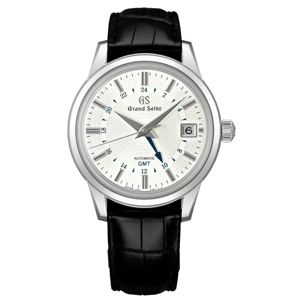 Grand Seiko 'Snowdrop' Automatic White GMT 39.5mm Watch SBGM255