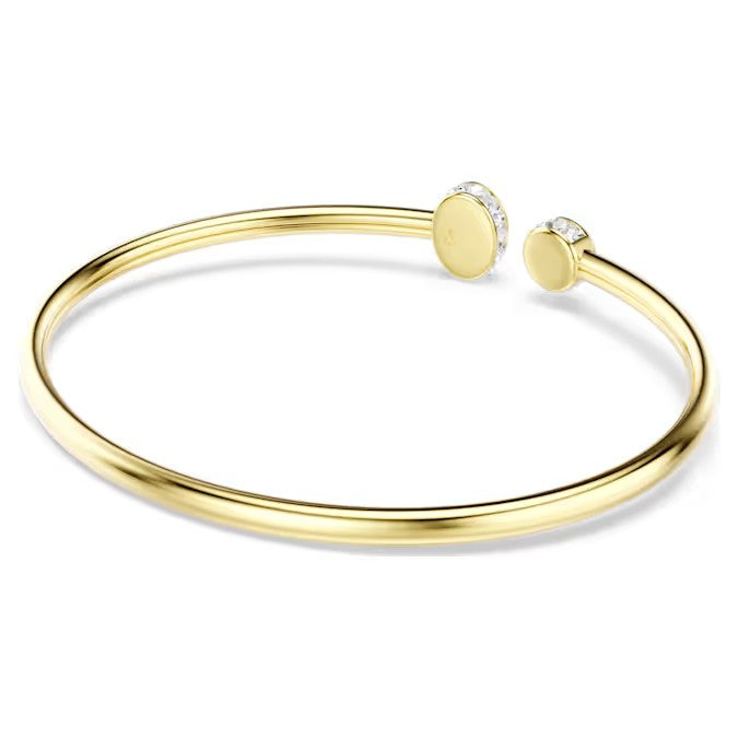 Swarovski Chroma bangle, Mixed cuts, Multicoloured, Gold-tone plated