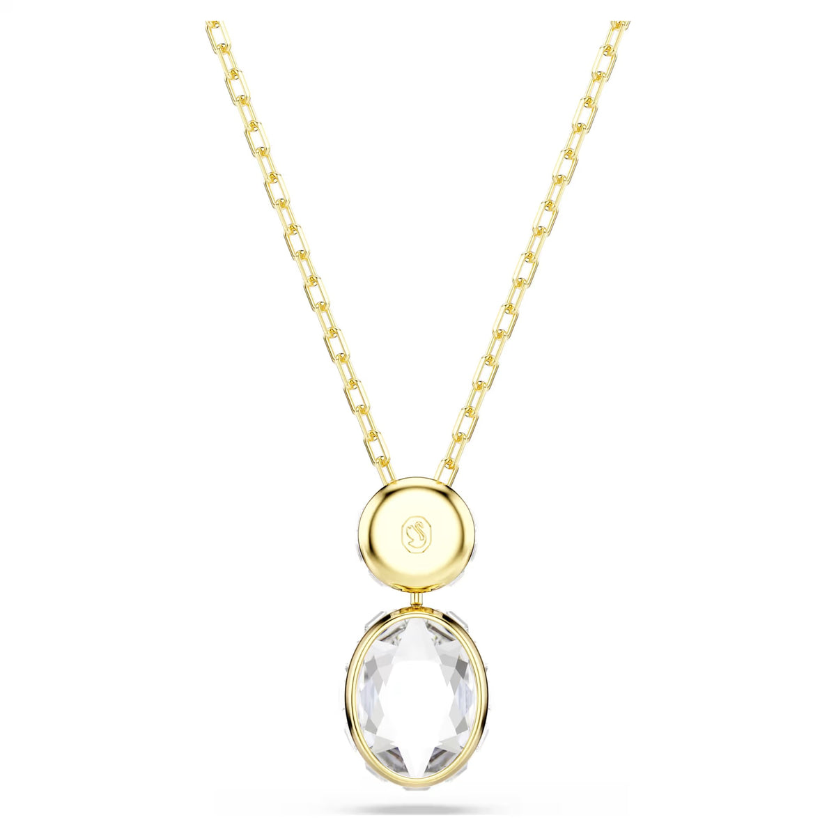 Swarovski Chroma pendant, Mixed cuts, Multicoloured, Gold-tone plated