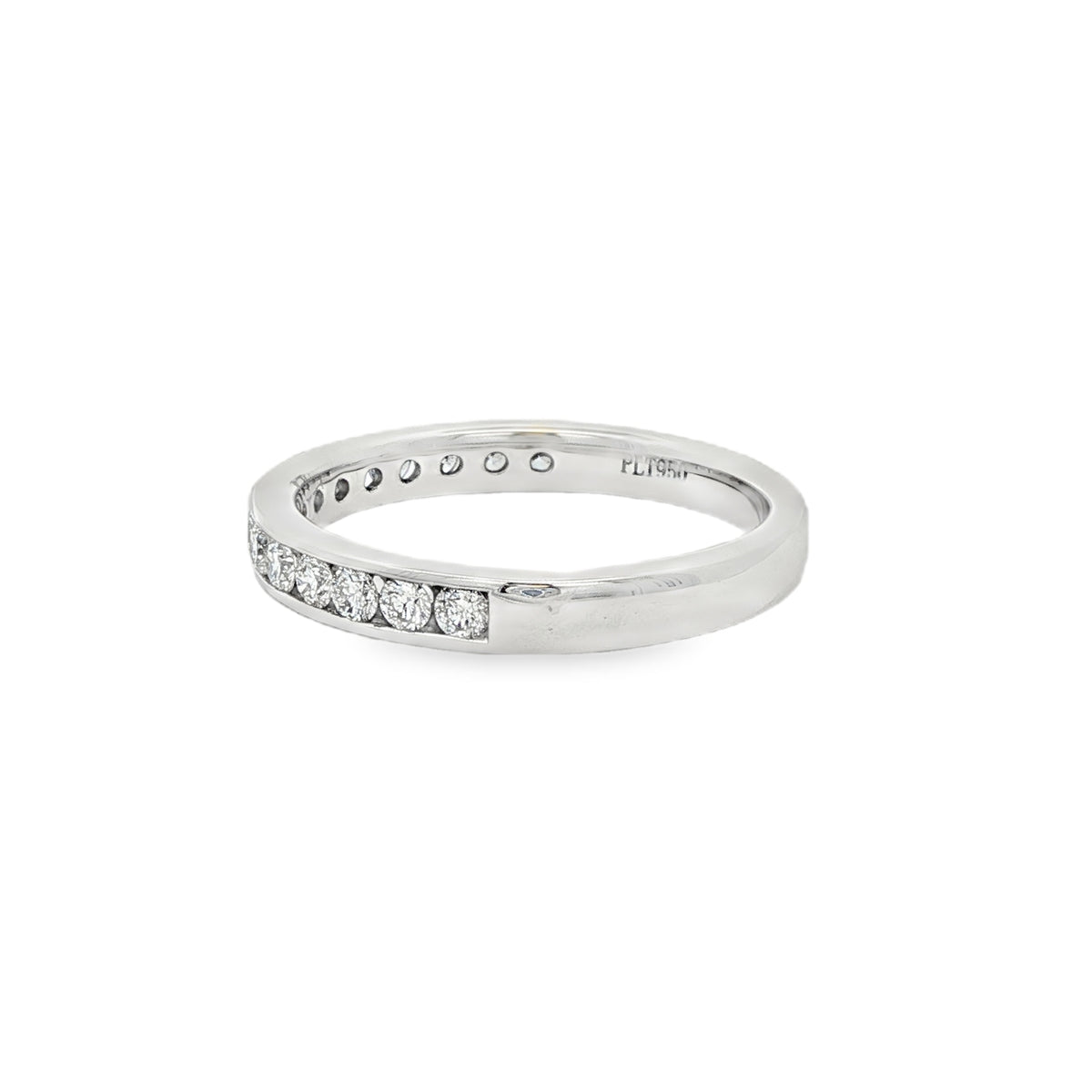 Diamond Round Brilliant 0.50ct, Platinum Channel Set Ring