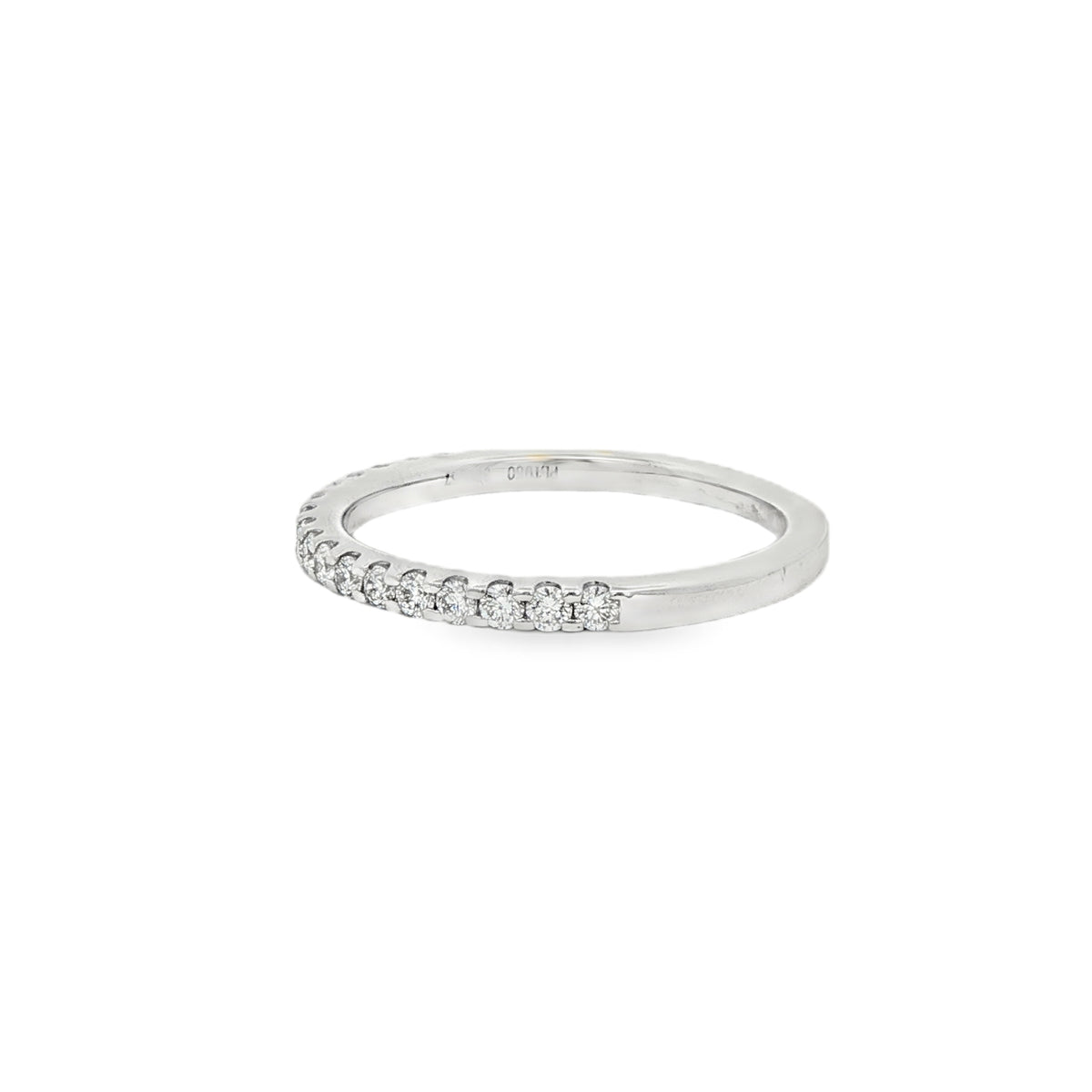 Diamond Round Brilliant 0.33ct, Platinum Claw Set Ring