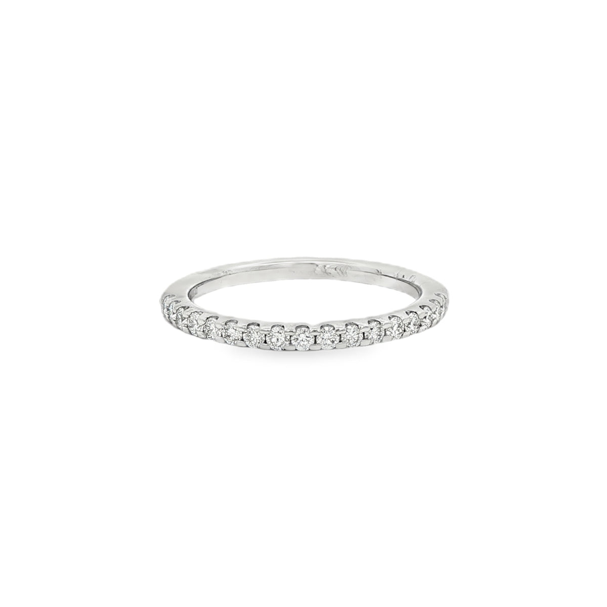 Diamond Round Brilliant 0.33ct, Platinum Claw Set Ring