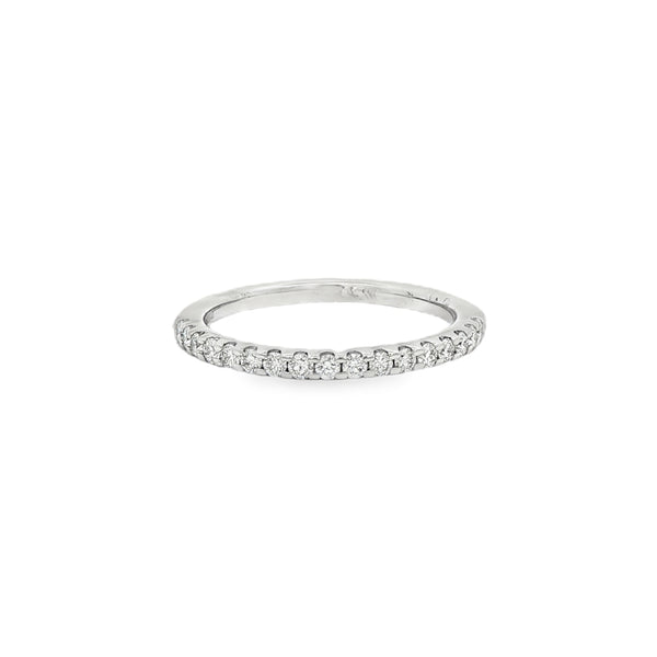 Diamond Round Brilliant 0.33ct, Platinum Claw Set Ring