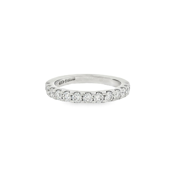 Diamond Round Brilliant 0.75ct, Platinum Claw Set Ring