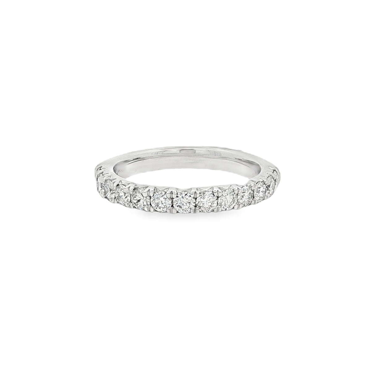 Diamond Round Brilliant 0.75ct, Platinum Pave Set Ring