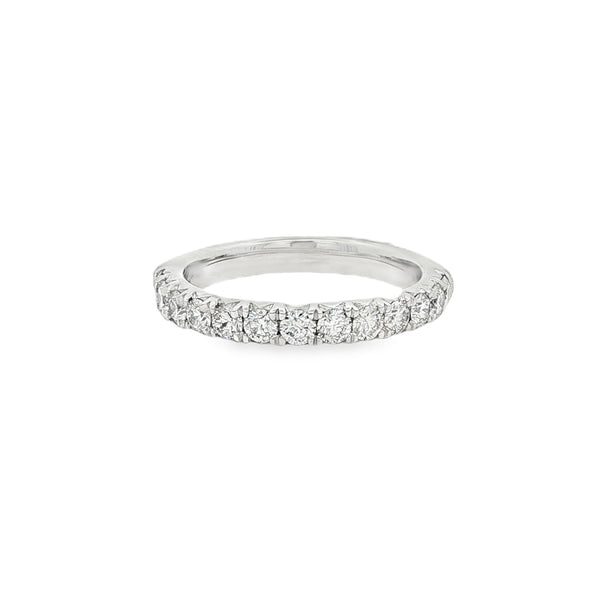 Diamond Round Brilliant 0.75ct, Platinum Pave Set Ring