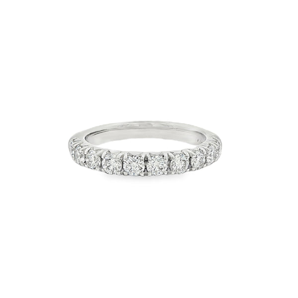 Diamond Round Brilliant 1.00ct, Platinum Pave Set Ring