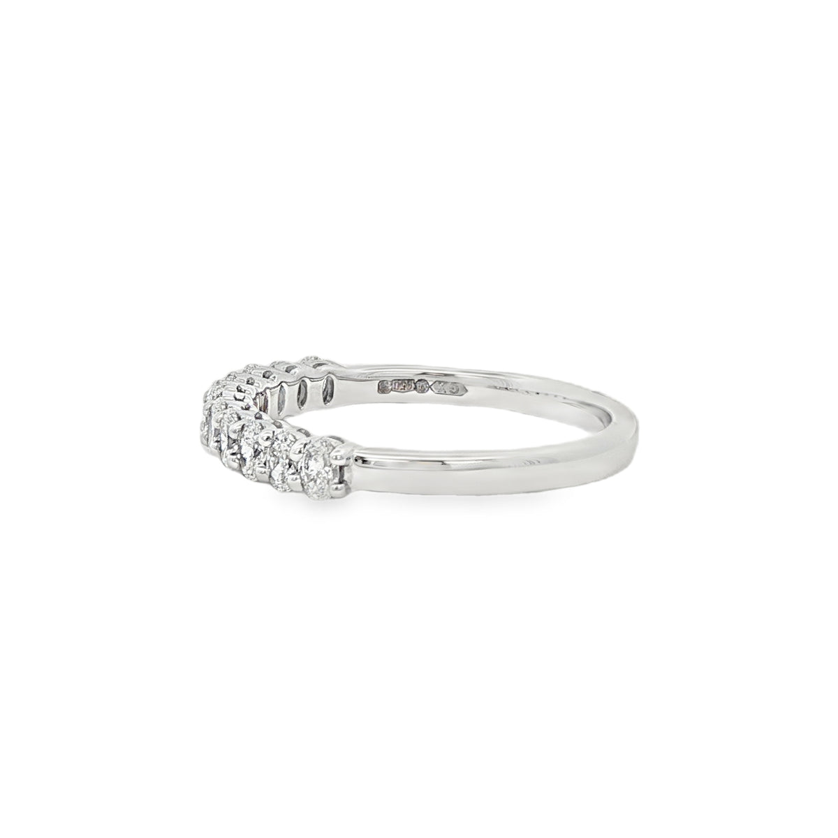 Diamond Oval Cut 0.60ct, Platinum Claw Set Ring