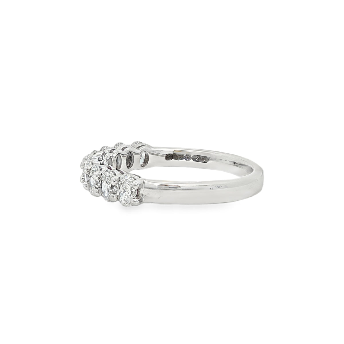 Diamond Oval Cut 1.10ct, Platinum Claw Set Ring