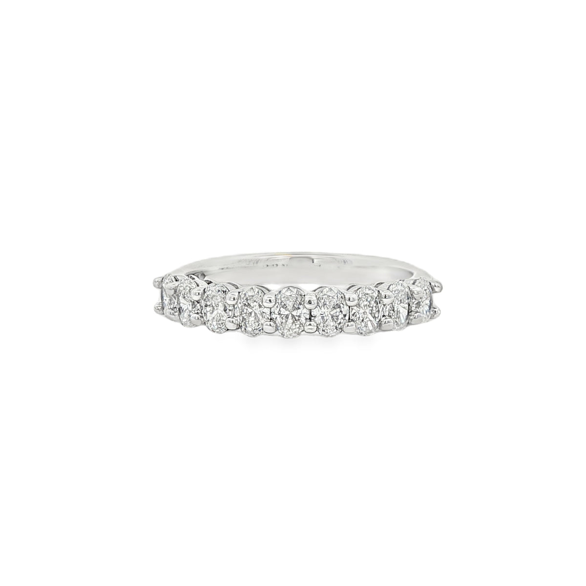 Diamond Oval Cut 1.10ct, Platinum Claw Set Ring
