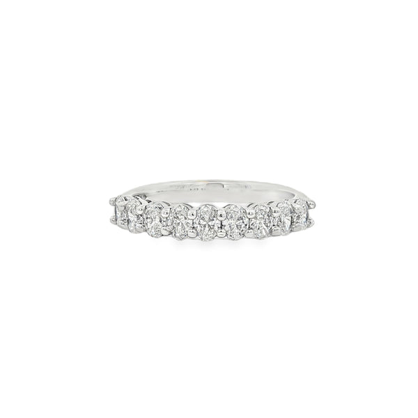 Diamond Oval Cut 1.10ct, Platinum Claw Set Ring
