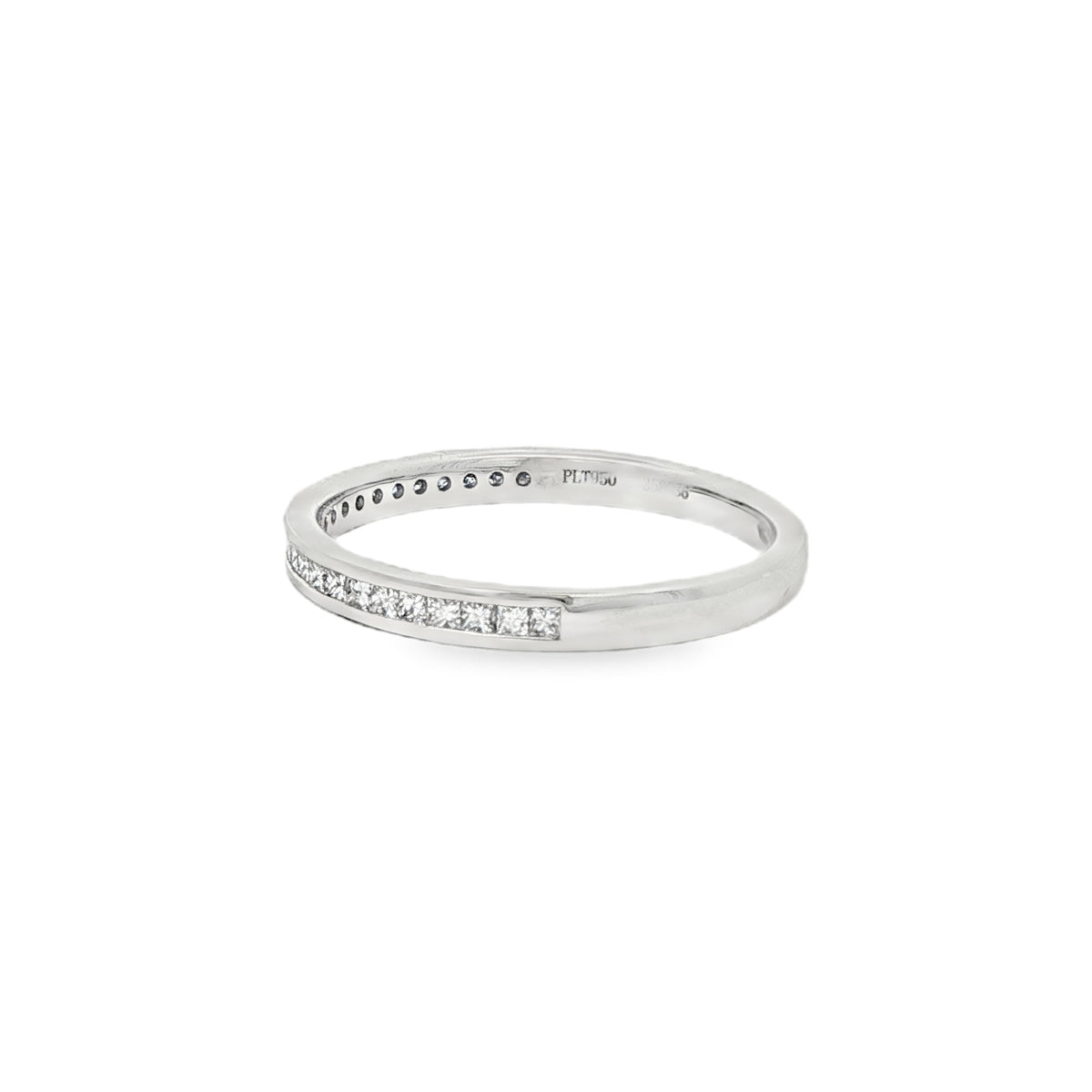 Diamond Princess Cut 0.25ct, Platinum Channel Set Ring