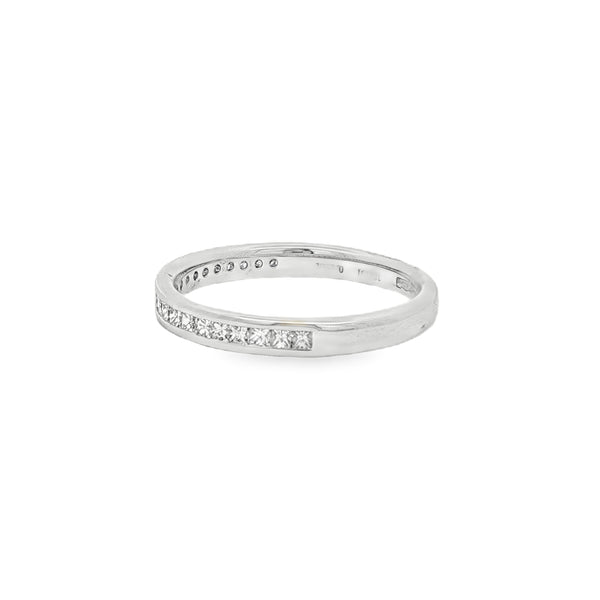 Diamond Princess Cut 0.33ct, Platinum Channel Set Ring
