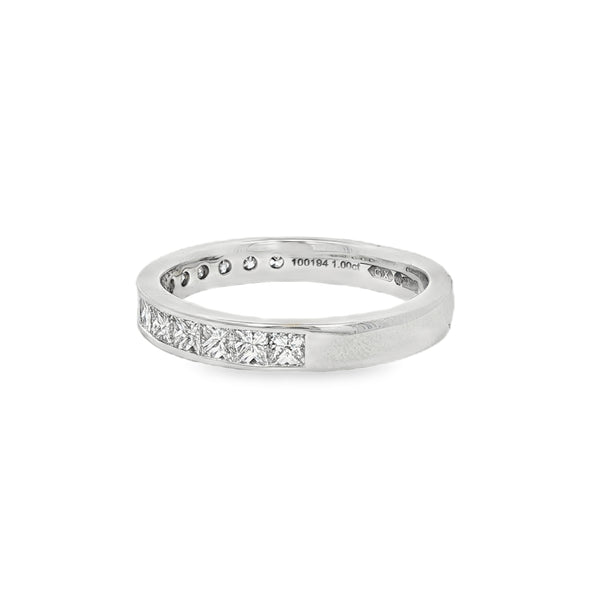 Diamond Princess Cut 1.00ct, Platinum Channel Set Ring