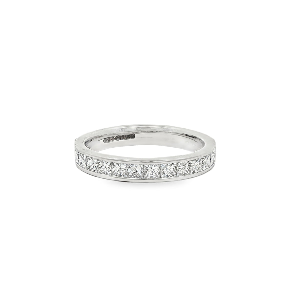 Diamond Princess Cut 1.00ct, Platinum Channel Set Ring