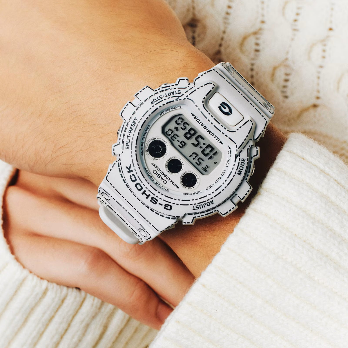 G-SHOCK 6900 Series Origami White DW-6900RGM-5ER