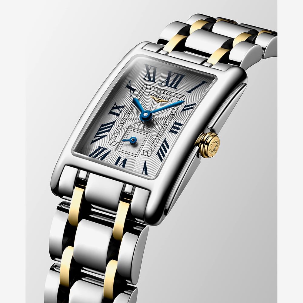Longines DolceVita Steel & Yellow 32mm Watch L5.255.5.70.7