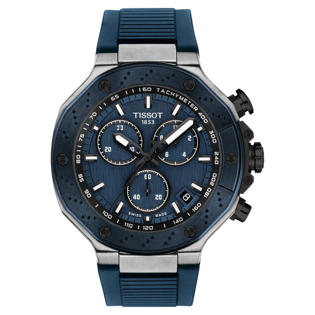 Tissot T-Race Chronograph, 45mm Blue Watch T1414172704100