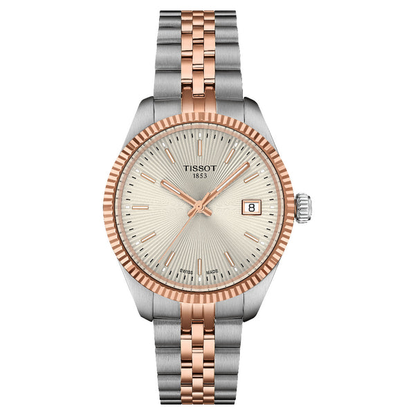 Tissot Ballade, Stainless Steel & Rose 34mm Watch T1562102203101