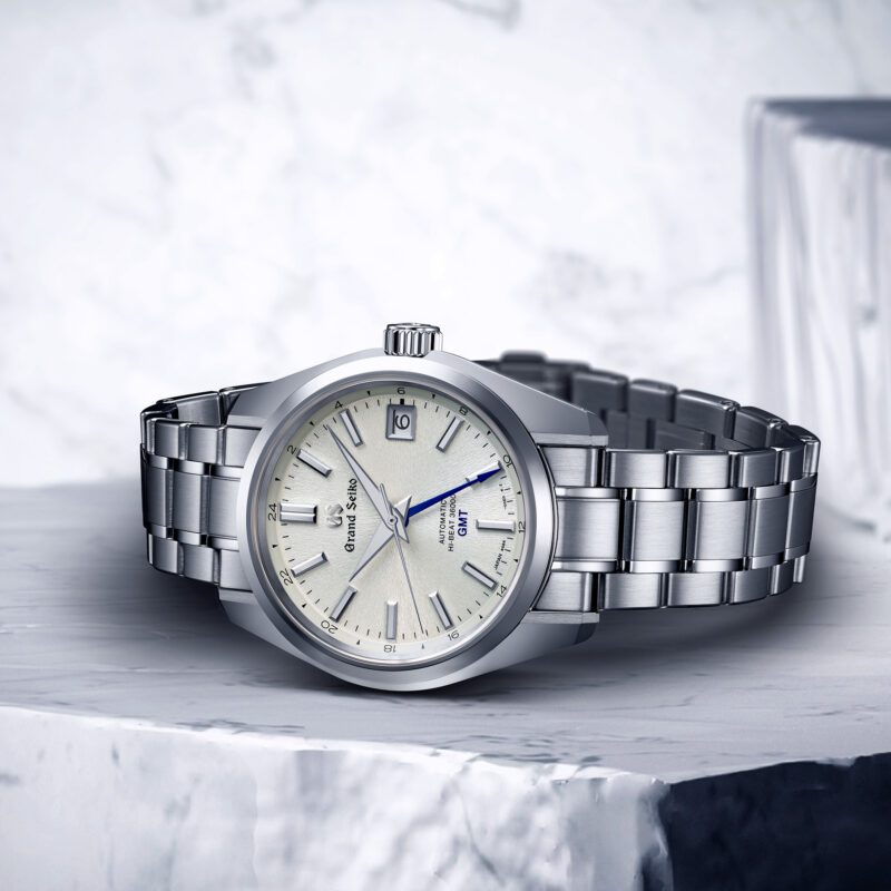 Grand Seiko Heritage 'Snowfall Mount Iwate' 44GS Hi-Beat GMT 40mm Watch SBGJ263