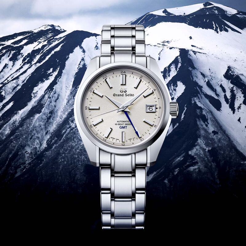 Grand Seiko Heritage 'Snowfall Mount Iwate' 44GS Hi-Beat GMT 40mm Watch SBGJ263