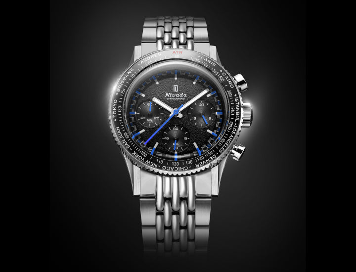 Wallace Allan introduce the Nivada Grenchen Chronoking Mecaquartz, Limited edition watch